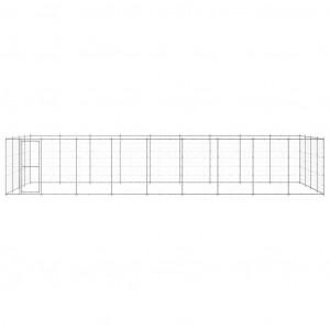 Canil de exterior 43.56 m² aço galvanizado H