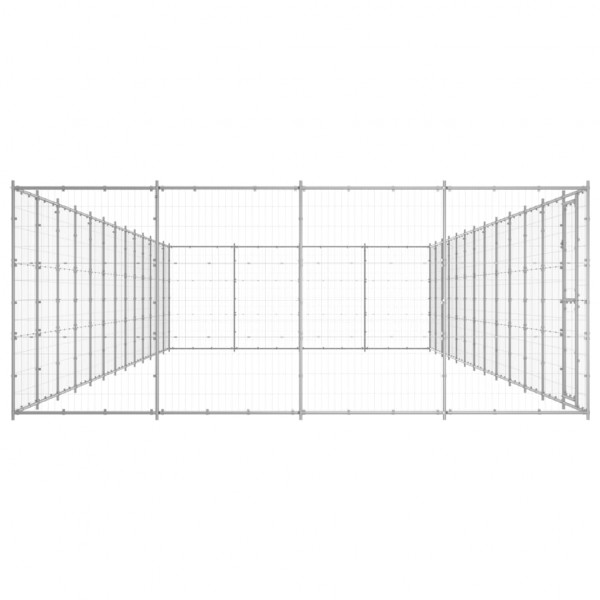Canil de exterior 53.24 m² aço galvanizado M 3