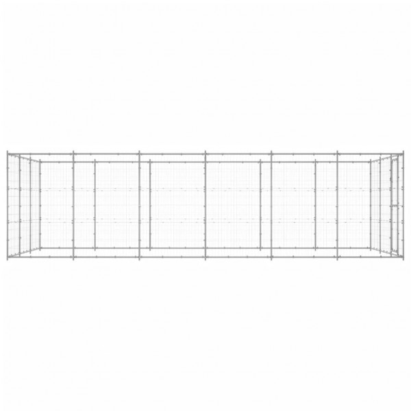 Perrera de exterior de acero galvanizado 21.78 m² M 3