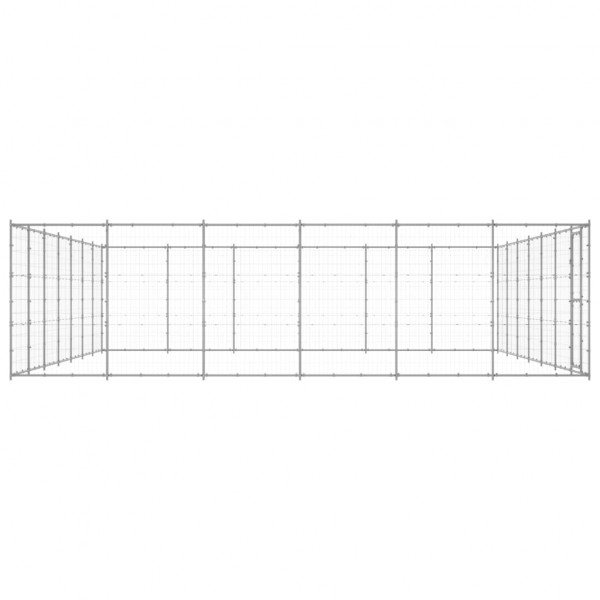 Canil de exterior 50.82 m² aço galvanizado M 3