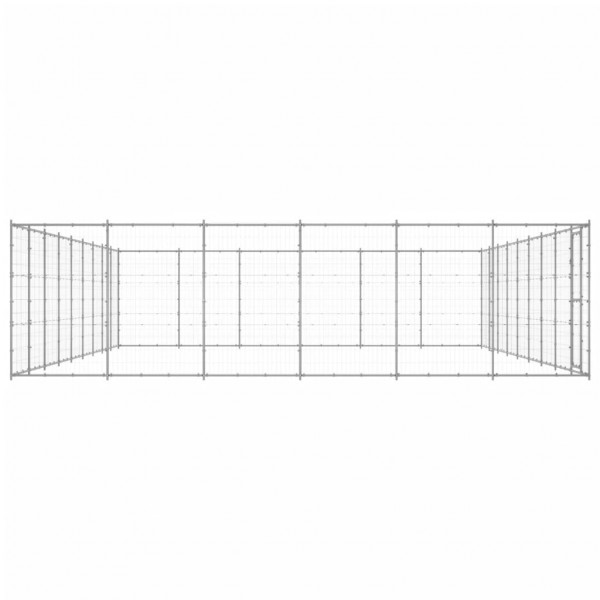 Perrera de exterior de acero galvanizado 65.34 m² M 3