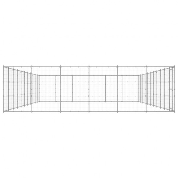 Canil de exterior 79.86 m² aço galvanizado M 3