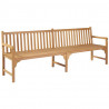 Banco de jardín de madera maciza de teca 228 cm 1