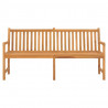 Banco de jardim 180 cm madeira de teca maciça 2