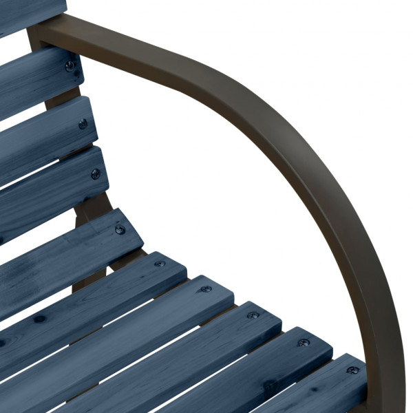 Banco de jardín de niños madera de abeto chino gris 81 cm M 5