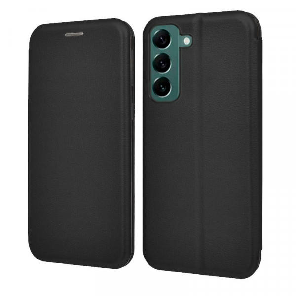 Fundação COOL Capa de Flip para Samsung S906 Galaxy S22 Plus Elegância Preto M 3