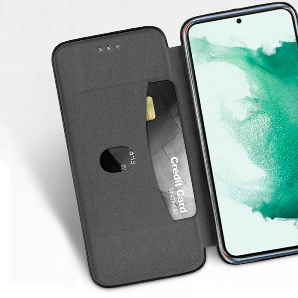 Fundação COOL Capa de Flip para Samsung S906 Galaxy S22 Plus Elegância Preto M 6