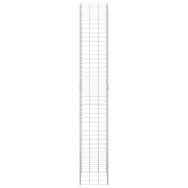 Arriates de gaviones 3 unidades hierro 30x30x200 cm M 3