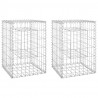 Postes/cestos gabião 2 pcs 40x40x60 cm ferro 2