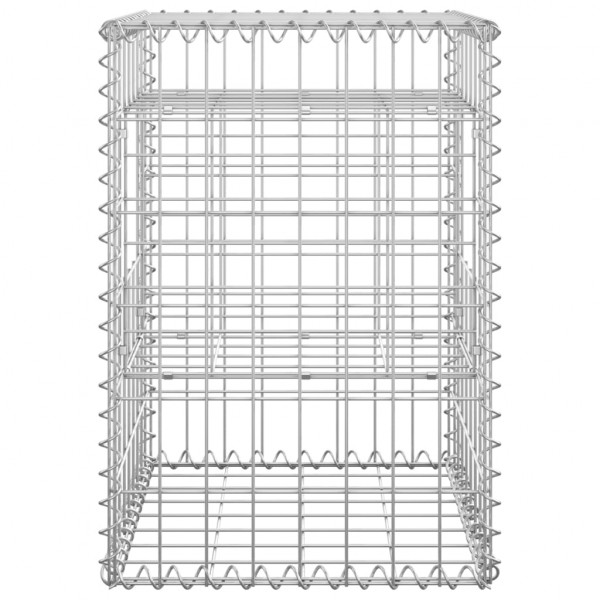 Cestas postes de gaviones 2 unidades hierro 40x40x60 cm M 5