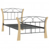 Estrutura de cama 90x200 cm metal preto 3