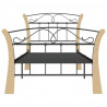 Estrutura de cama 90x200 cm metal preto 4
