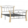 Estructura de cama de metal negro 100x200 cm 3