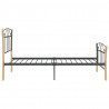 Estructura de cama de metal negro 100x200 cm 5