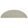 Alfombrilla autoadhesiva escalera sisal 15 uds gris 56x17x3 cm 5