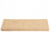 Tapetes escada adesivos aspeto sisal 15pcs 65x21x4cm bege-claro 4