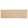 Alfombrilla autoadhesiva escalera sisal 15 uds beige 65x21x4 cm 5