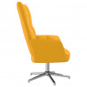 Sillón de relax de terciopelo amarillo mostaza 5
