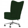 Silla de relajación de terciopelo verde oscuro 4