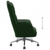 Silla de relajación de terciopelo verde oscuro 5