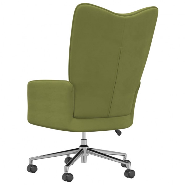 Silla de relajación de terciopelo verde claro M 5