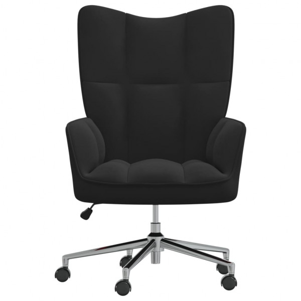 Silla de relajación de terciopelo negro M 3