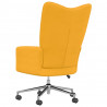 Silla de relajación de terciopelo amarillo mostaza 4