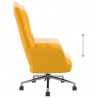 Silla de relajación de terciopelo amarillo mostaza 5