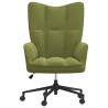 Silla de relajación de terciopelo verde claro 3