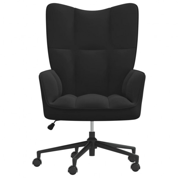 Silla de relajación de terciopelo negro M 3