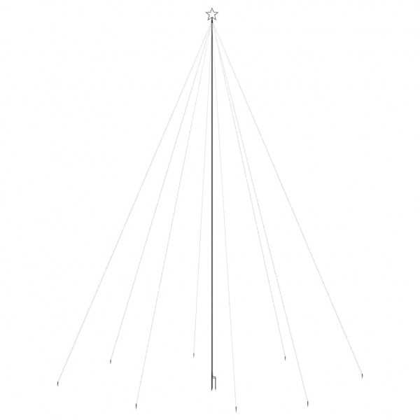 LED Árvore de Natal Interior Exterior 1300 LEDs Branco Frio 8 m M 4