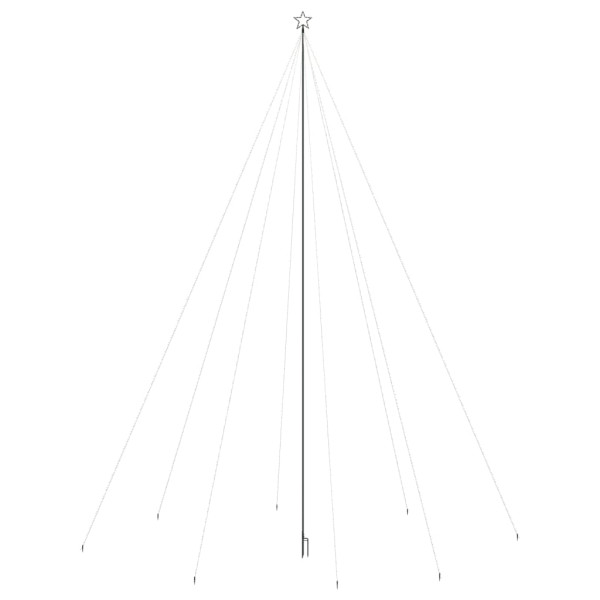 LED Árvore de Natal Interior Exterior 1300 LEDs Colorido 8 m M 4