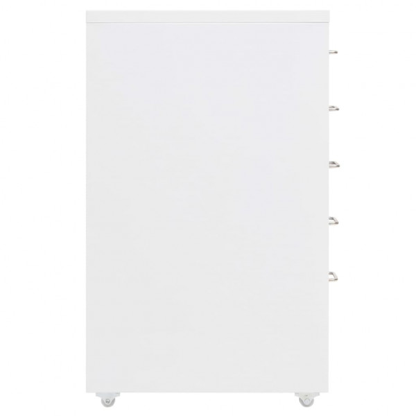 Arquivador móvel 28x41x69 cm metal branco M 3