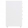 Armario archivador móvil metal blanco 28x41x69 cm 3