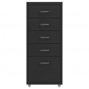 Arquivador móvel 28x41x69 cm metal preto H