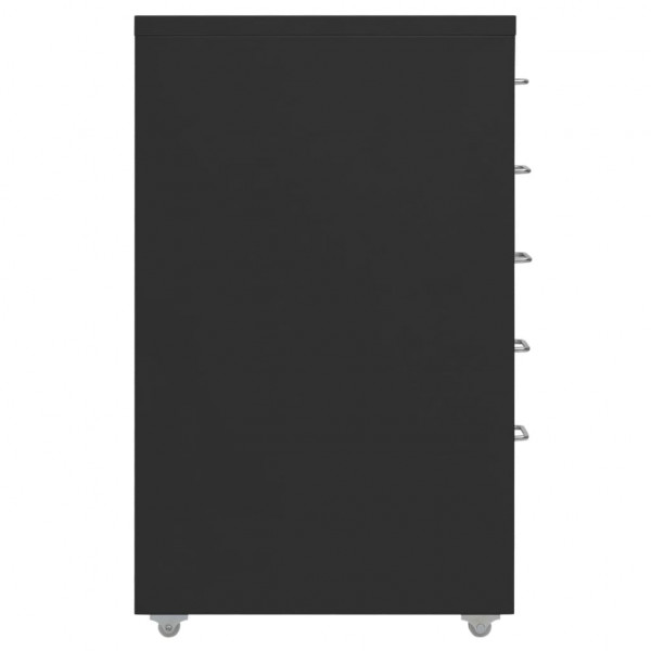 Arquivador móvel 28x41x69 cm metal preto M 3