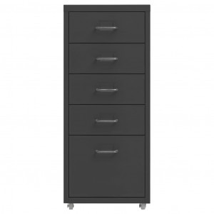 Arquivador móvel 28x41x69 cm metal antracite H