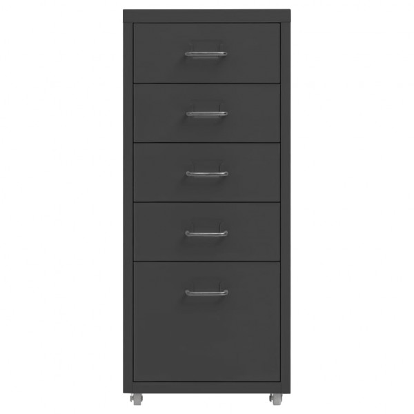 Arquivador móvel 28x41x69 cm metal antracite M 2