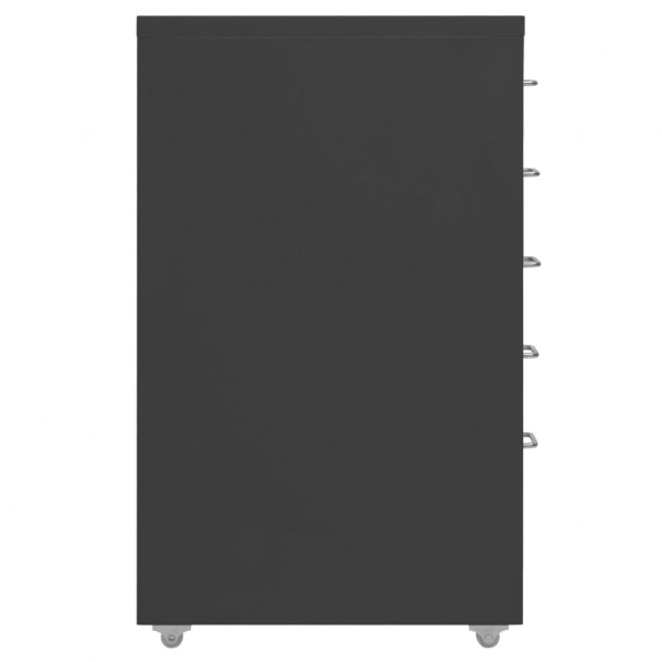 Armario archivador móvil metal antracita 28x41x69 cm M 3