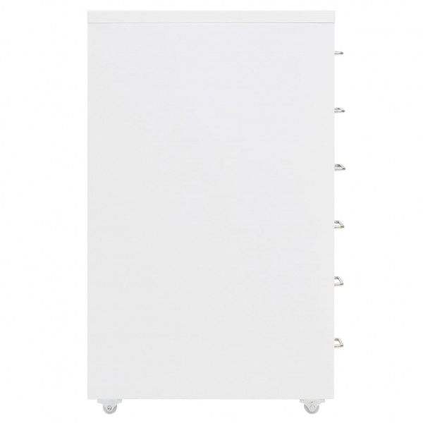 Armario archivador móvil metal blanco 28x41x69 cm M 3