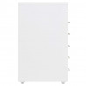 Armario archivador móvil metal blanco 28x41x69 cm 3