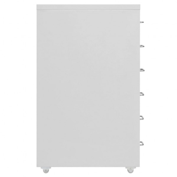 Armario archivador móvil metal gris 28x41x69 cm M 3