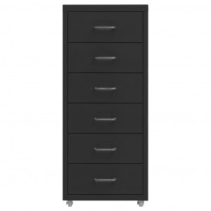 Arquivador móvel 28x41x69 cm metal preto H