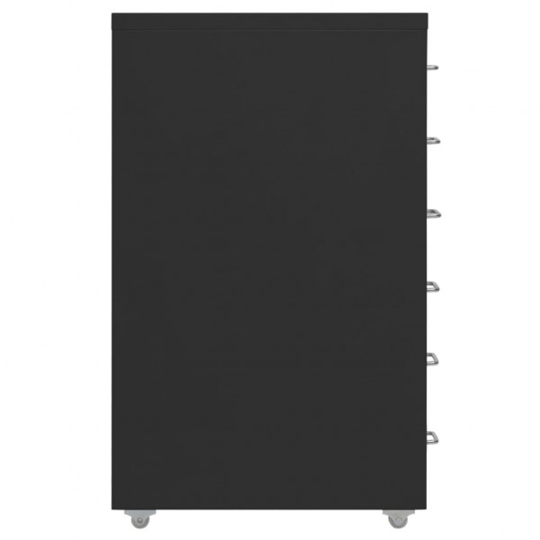 Arquivador móvel 28x41x69 cm metal preto M 3