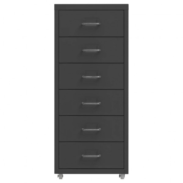 Arquivador móvel 28x41x69 cm metal antracite M 2