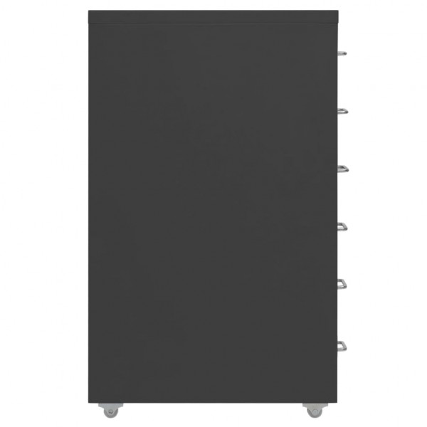 Armario archivador móvil metal antracita 28x41x69 cm M 3