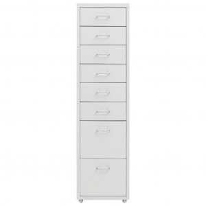 Armario archivador móvil metal gris 28x41x109 cm H