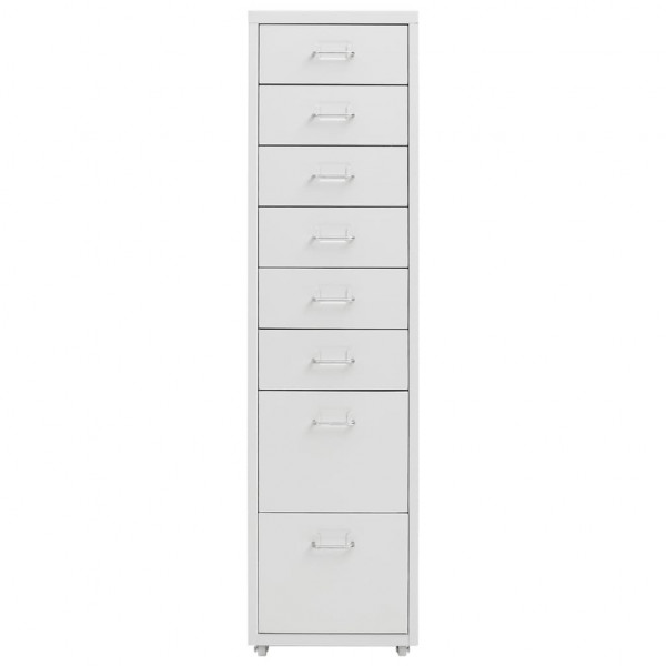 Armario archivador móvil metal gris 28x41x109 cm M 2