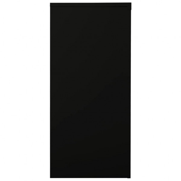 Armário com porta deslizante aço 90x40x90 cm preto M 3