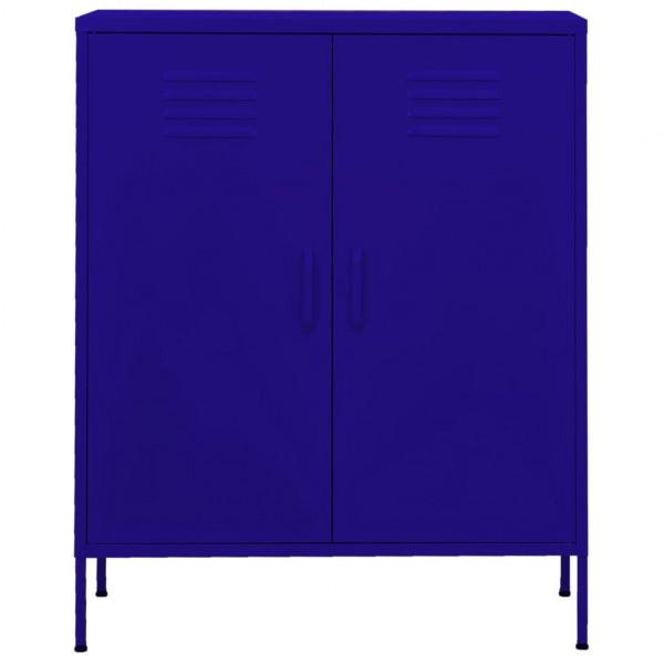 Armario de almacenamiento acero azul marino 80x35x101.5 cm M 3